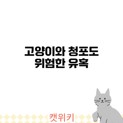 고양이와 청포도: 위험한 유혹