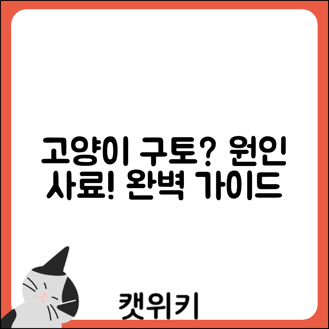 고양이 구토 관리 완벽 가이드: 원인과 사료 선택