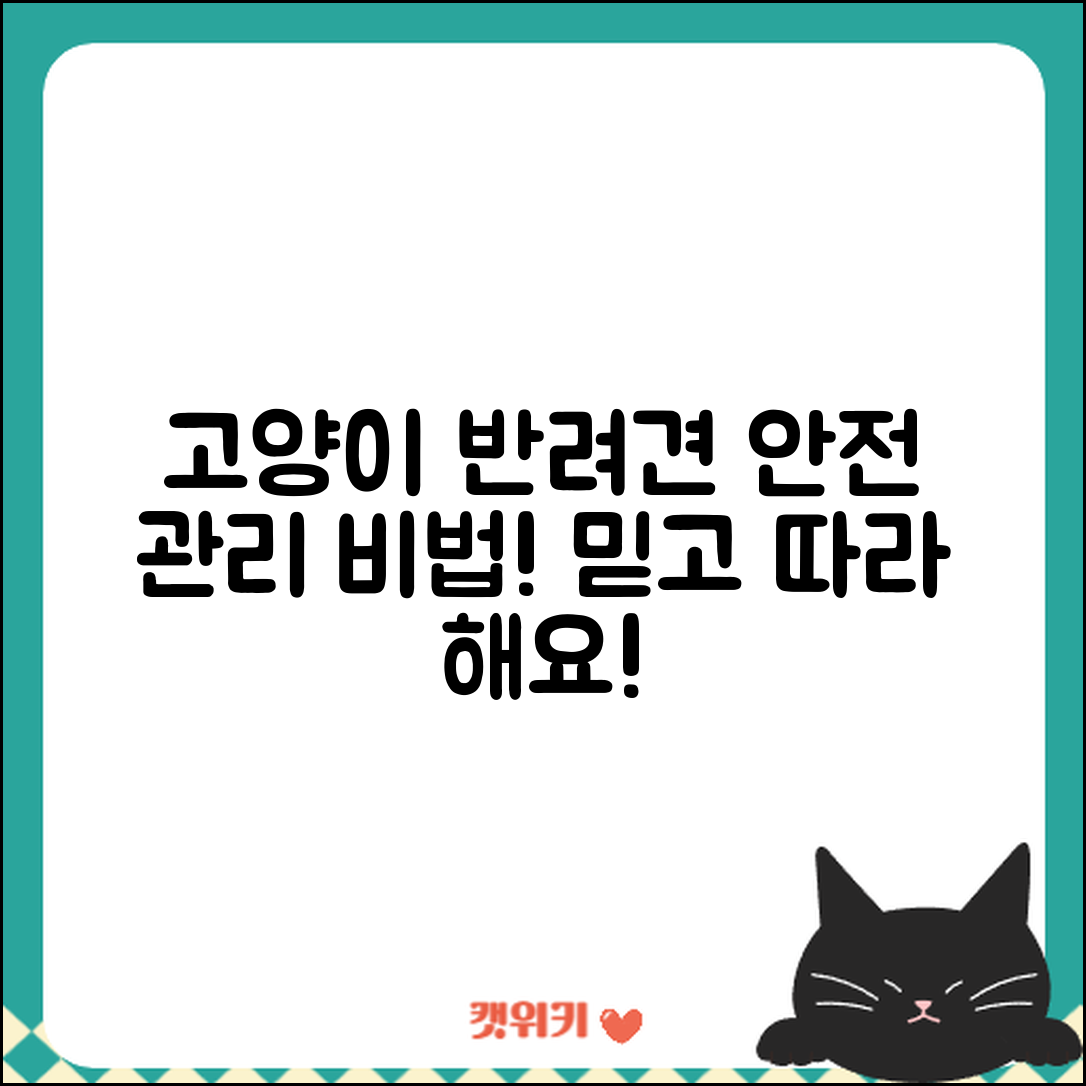 믿을 수 없는 고양이와 반려견 안전 관리 비법!