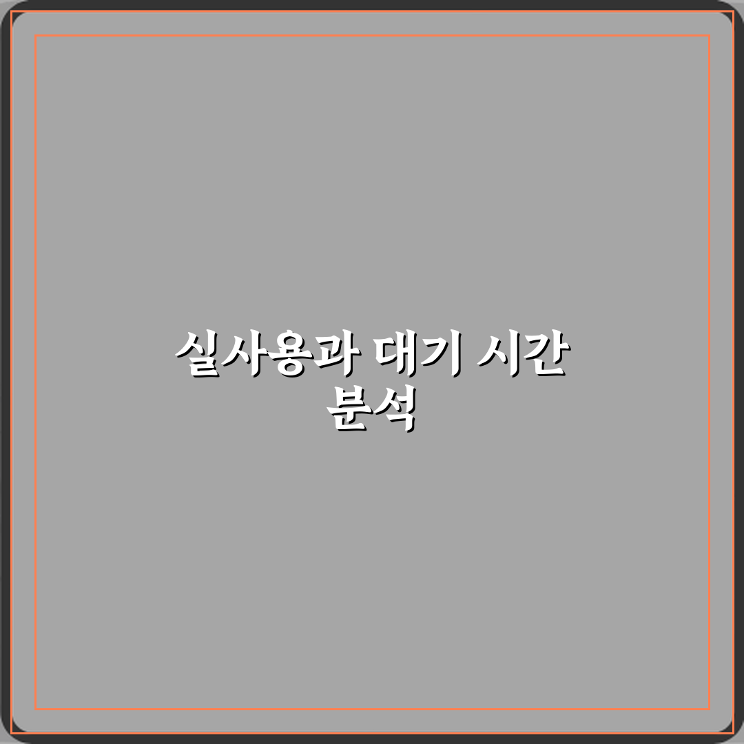 실사용시간과 대기시간 차이 심층분석 7가지 핵심포인트