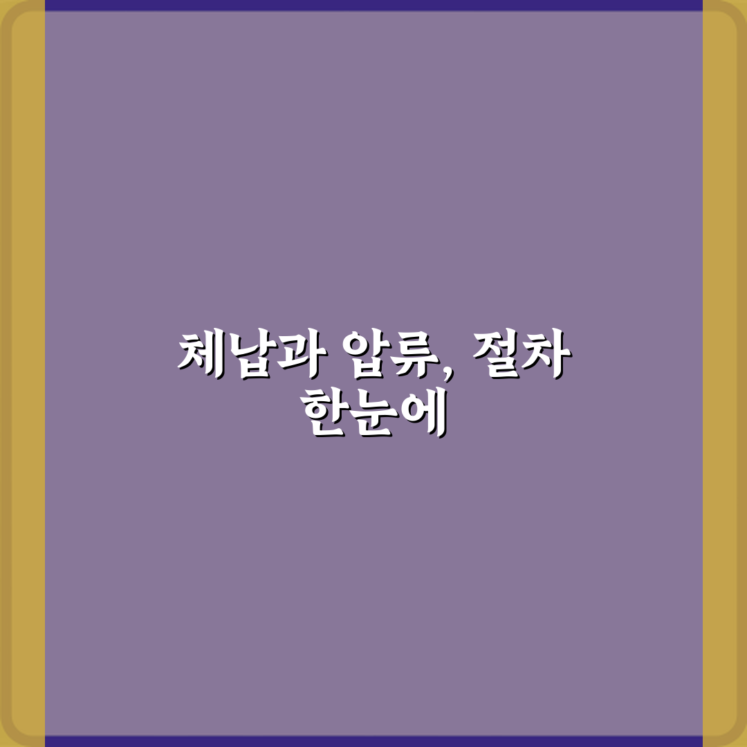 체납과 압류 차이 행정 절차 비교 꿀팁 공유해요 친구야